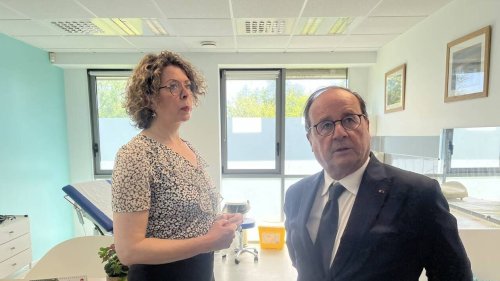 « On a dix ans de retard » : François Hollande au chevet des médecins d’une maison de santé d’Anjou