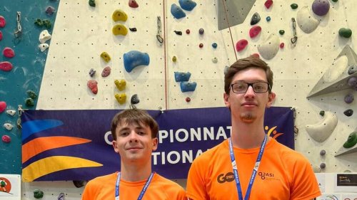 Les rois de la grimpe : deux lycéens de Pontivy sacrés champions de France UGSEL d’escalade