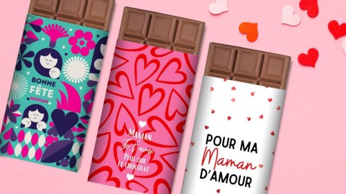 Personnalisez une tablette de chocolat avec ces 5 emballages à imprimer pour la Fête des mères