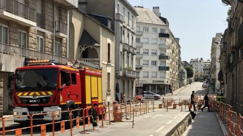 Vannes. Feu de compteur électrique dans le centre-ville