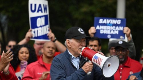 Joe Biden se rend sur un piquet de grève, une première dans l’histoire des États-Unis