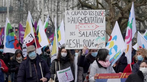 Grève générale du 27 janvier. 550 manifestants défilent dans les rues de Quimper
