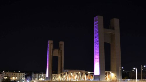 À Brest et Quimper, des illuminations en violet pour la journée mondiale de la maladie de Crohn