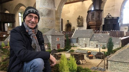 Son immense crèche de Noël bretonne a attiré 12 000 visiteurs et permis de récolter 3 200 €