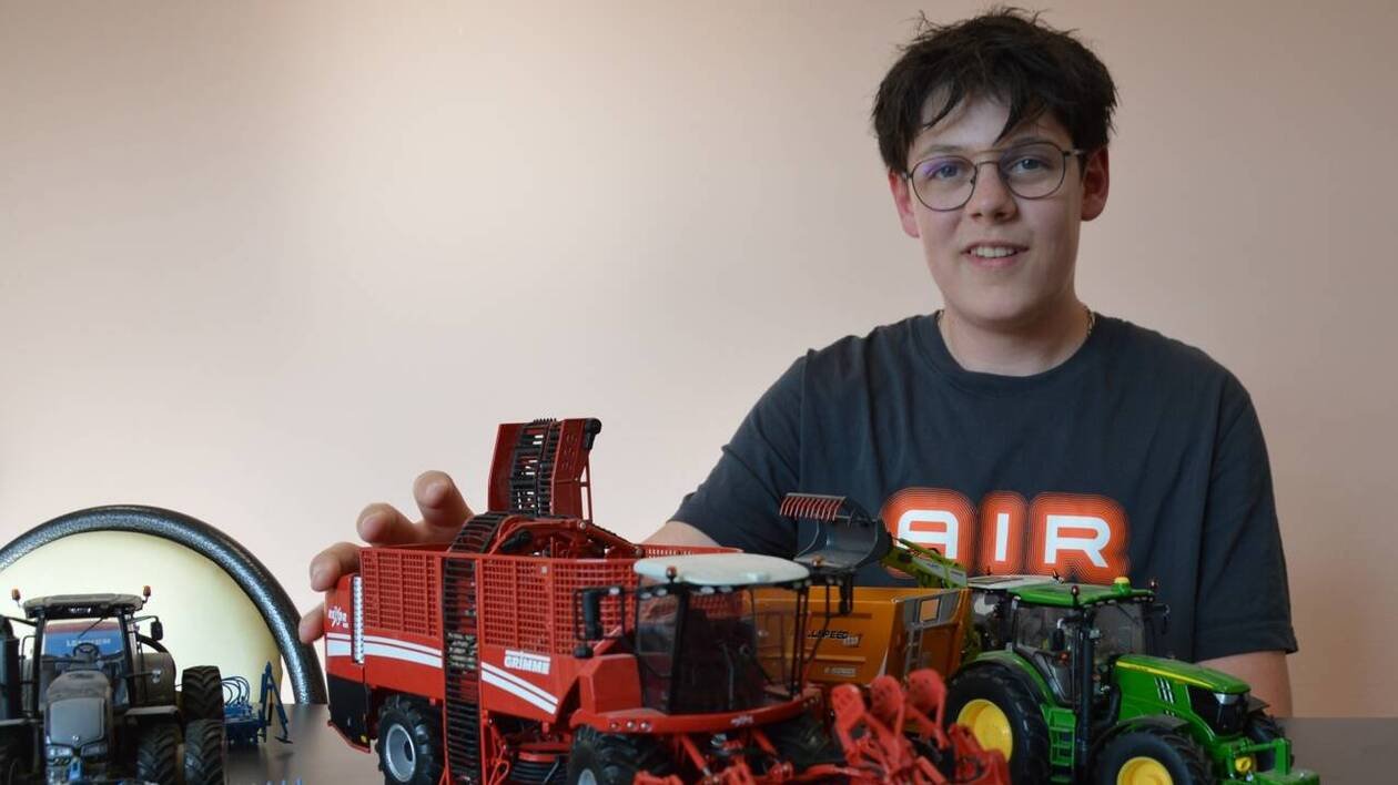 Arthur, 14 ans, va rendre hommage à son père Gildas Piriou, créateur du salon des miniatures