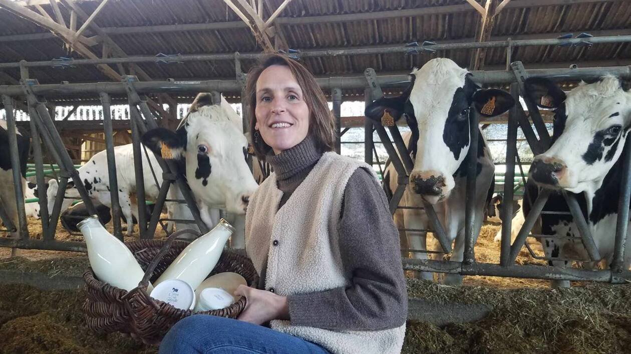 Au nord de Rennes, une exploitation laitière propose ses produits en vente directe