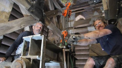 REPORTAGE. Plongée au cœur des travaux au sommet de la cathédrale de Vannes