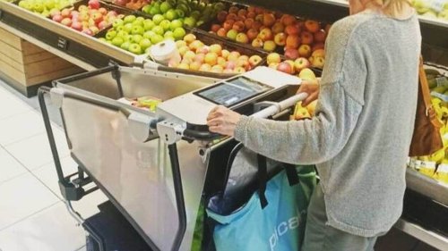 En test près d’Antibes, ce chariot connecté vous surveille pendant vos courses au supermarché