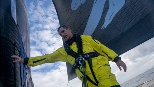 VIDEO.Trophée Jules-Verne. À bord de Gitana avec Erwan Israël