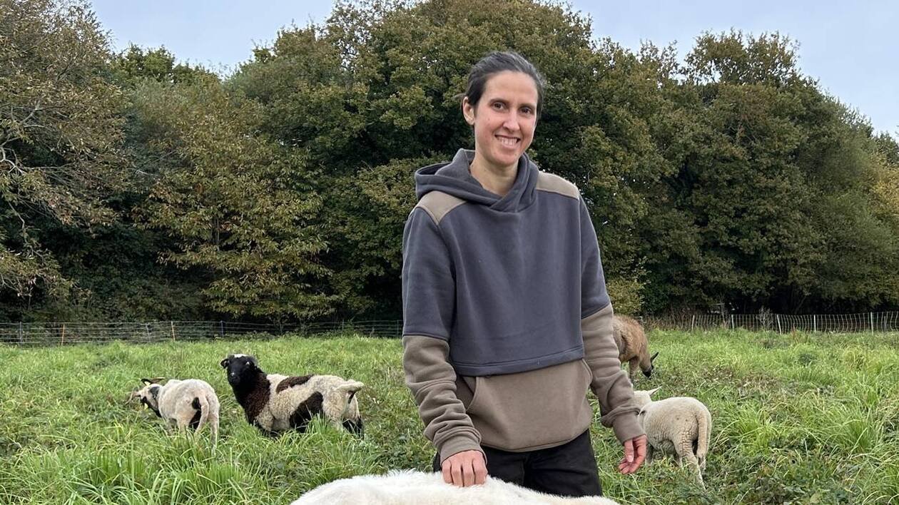 Soucieuse « du bien-être animal », elle trouve son équilibre entre tonte des moutons et écopâturage