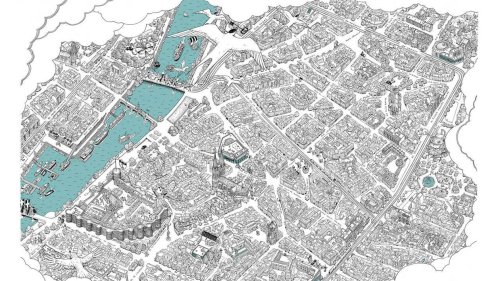 Après 130 heures de travail, ce dessinateur dévoile une carte unique d’Angers