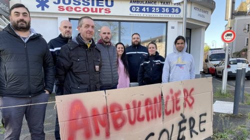D’Angers à Saumur, les ambulanciers de Jussieu Secours dénoncent leur conditions de travail