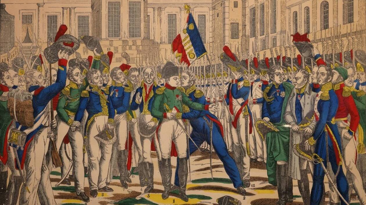 Calendrier de l’histoire : le 20 avril 1814, Napoléon fait ses adieux à la Vieille Garde