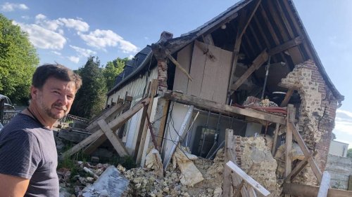 « Tout a tremblé » : un pan entier de sa maison s’effondre, ce propriétaire est démuni en Normandie