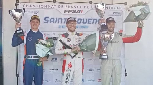 Auto. Carton plein pour Geoffrey Schatz à Saint-Gouéno