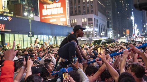 EN IMAGES. New York passe en finale de l’Est, la grosse pomme s’embrase