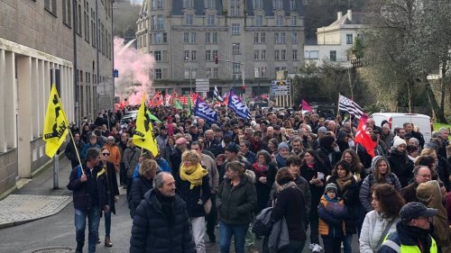 Réforme des retraites : des vagues de manifestants à Brest, Quimper, Morlaix, Quimperlé et Carhaix
