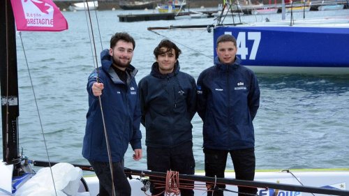 En Open 5.7, trois jeunes de la Société nautique de La Trinité-sur-Mer engagés sur le Spi