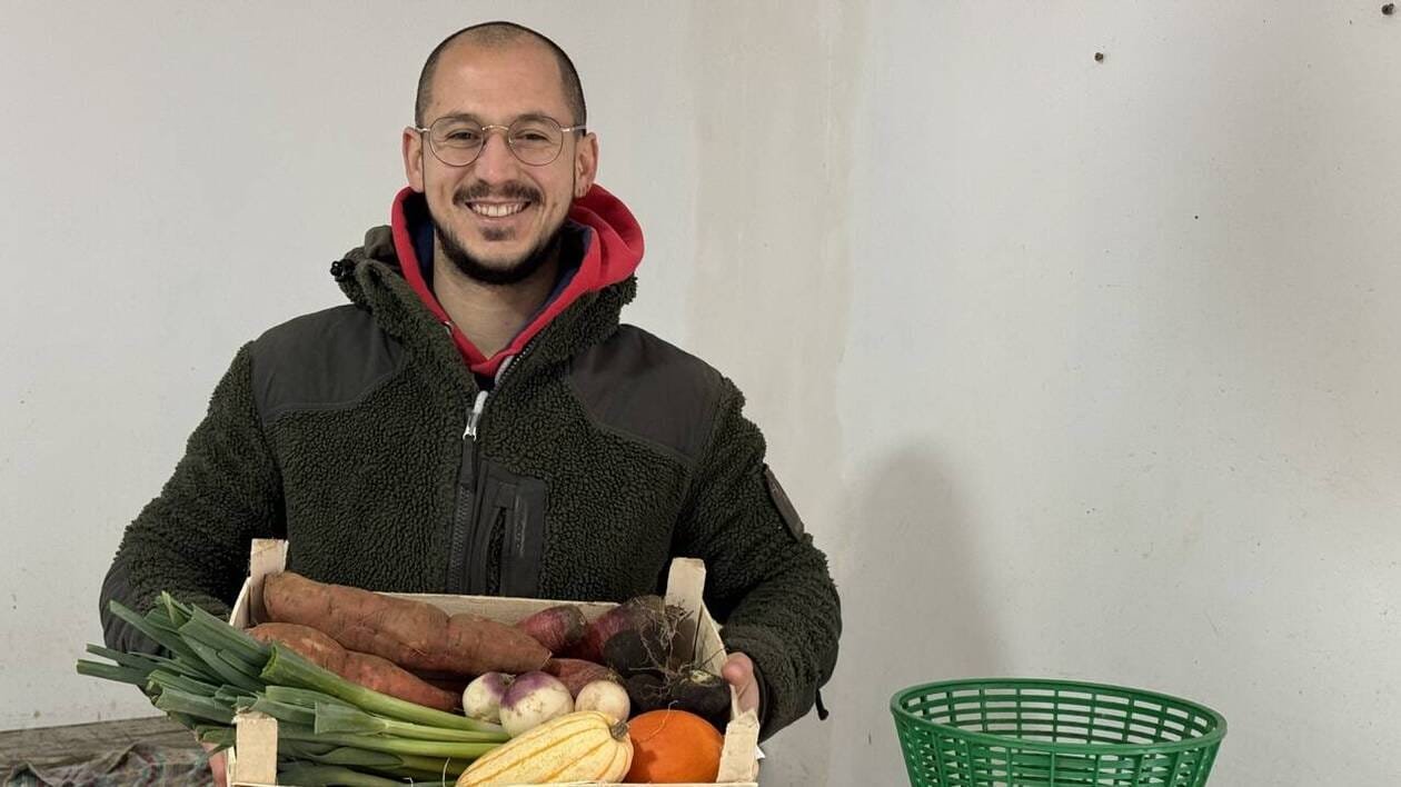 Depuis ses 16 ans, Théophile Briffaut assouvi sa passion du maraîchage dans la Sarthe