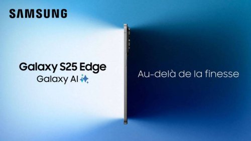Samsung Galaxy S25 Edge : le plus fin des Galaxy S25 est disponible en précommande à prix réduit