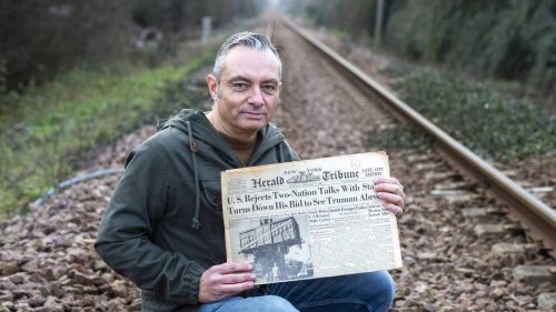 En 1949,un train français rempli de cadeaux partait pourdire merci aux Américains