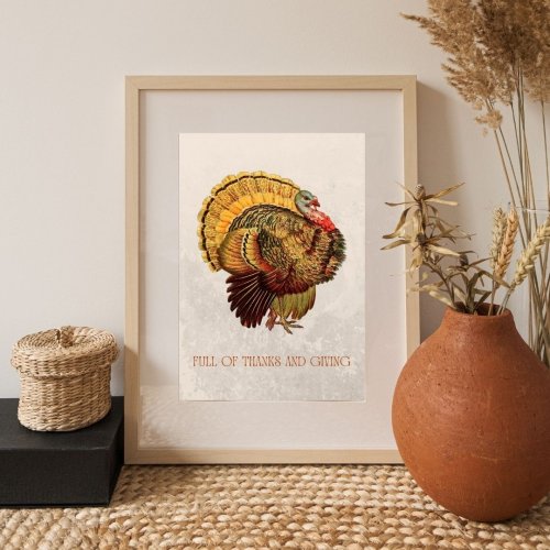 Vintage Turkey Thanksgiving Printable