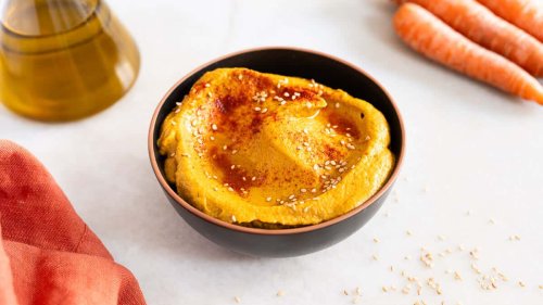 Creamy Carrot Hummus without Tahini