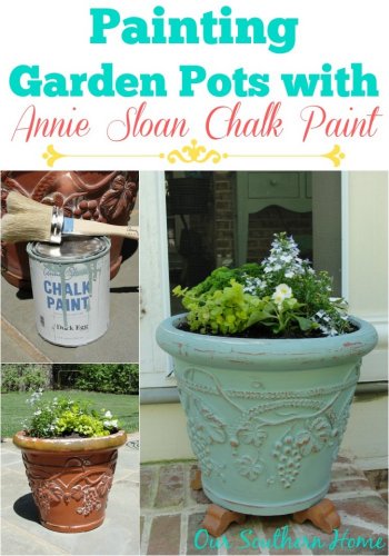 Painting Garden Pots with Annie Sloan Chalk Paint
