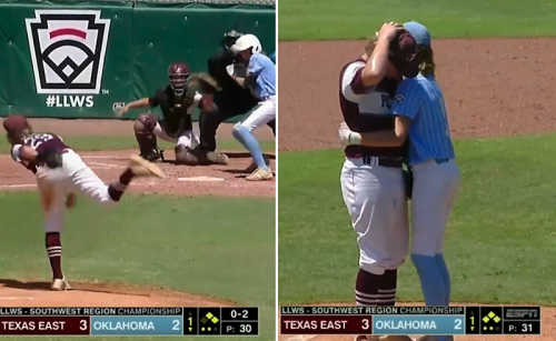 Little League Hitter Drilled In The Head Comforts Crying Pitcher & It's Red Meat For The Social Media Moms