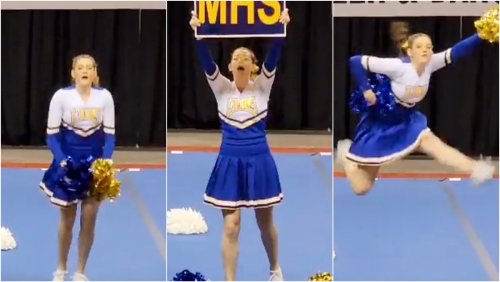 Cheerleader Goes Solo After Team Quits Ahead Of States Flipboard