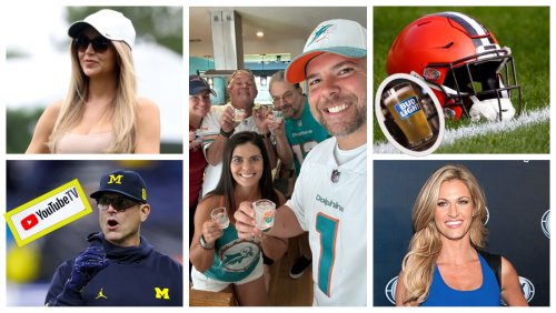 Miami Dolphins Fan Talks Tequila Shots, Jim Harbaugh Loves YouTube TV, Browns Fans Won’t Drink Bud Light, Erin Andrews Wants You Wearing Less, And Ryder Cup WAG Nikki Guidish
