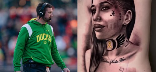 Oregon Football Coach Dan Lanning Gets Massive, Elaborate Tattoo Of His ...