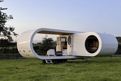 Una casa móvil diferente, con buen diseño y giratoria