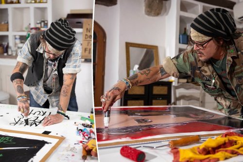 Johnny Depp selling NFTs of his intimate paintings of friends, heroes