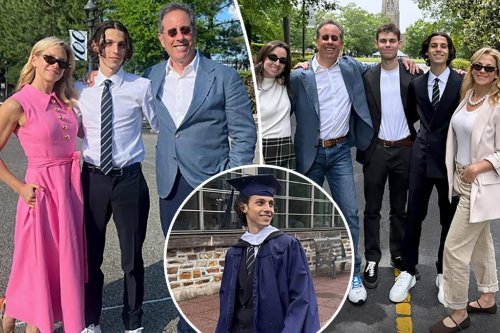 Jerry Seinfeld takes rare photo with 3 kids as son Julian graduates from Duke University