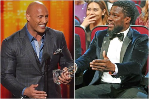 The Rock charmingly curses Kevin Hart out