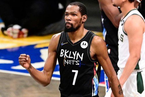 Kevin Durant and Nets stars celebrate end of season at rooftop bar