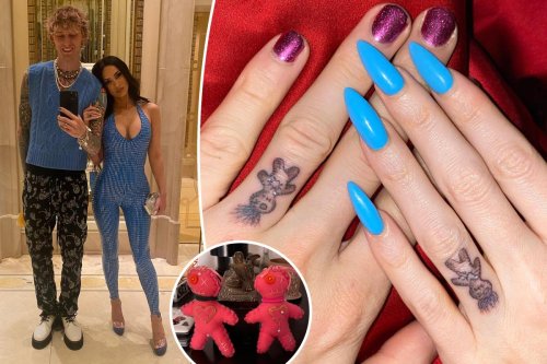Machine Gun Kelly, Megan Fox debut matching tattoos on their ring fingers