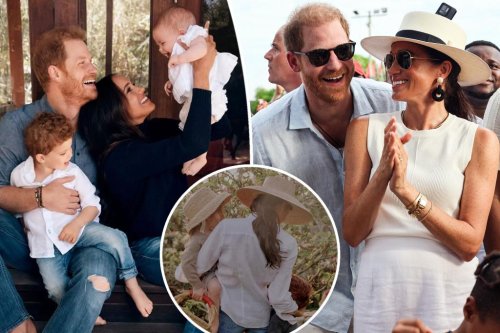 Prince Harry and Meghan Markle’s kids, Archie and Lilibet, show off their red hair in rare photo at home