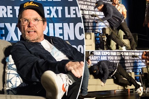 Michael J. Fox falls onstage at ‘Back to the Future’ expo amid Parkinson’s battle