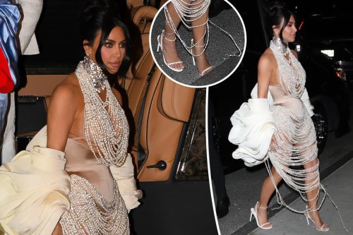 Kim Kardashian has post-Met Gala 2023 wardrobe malfunction after pearl ...