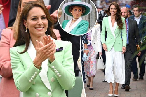Kate Middleton channels Princess Diana in mint green blazer at Wimbledon
