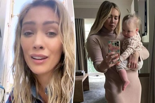 Hilary Duff feels torn working amid daughter’s hand, foot and mouth disease