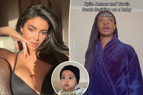 Kylie Jenner reacts to TikTok making fun of her choosing son Aire’s name