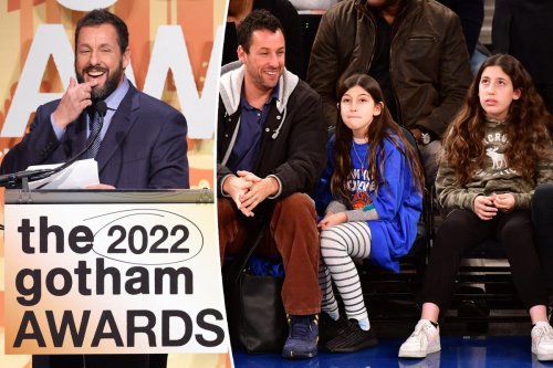 Adam Sandler roasts daughters Sadie and Sunny in hilarious Gotham Awards speech