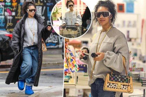 Pregnant billionaire Rihanna runs errands at CVS, baby store ahead of second child