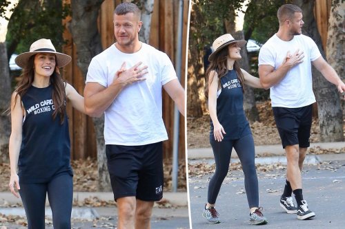 Minka Kelly and Imagine Dragons’ Dan Reynolds hold hands after date night