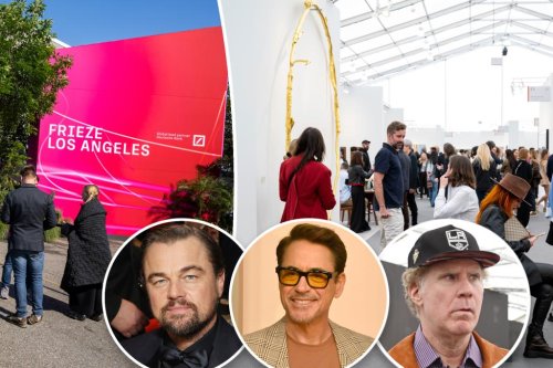 Celebs Robert Downey Jr., Leo DiCaprio, Will Ferrell hit LA art fair Frieze, top piece sells for $2M
