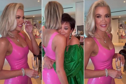 Khloé Kardashian channels Barbie in pink latex birthday dress
