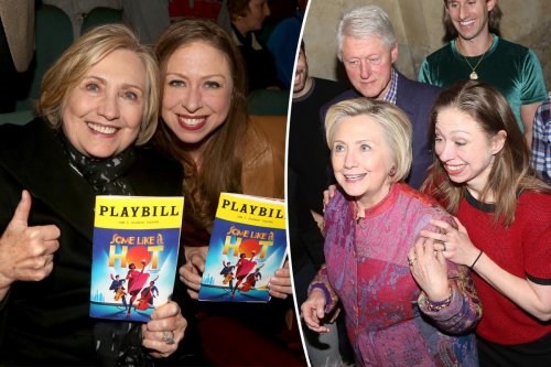 Fan poops in aisle near Hillary and Chelsea Clinton at Broadway show